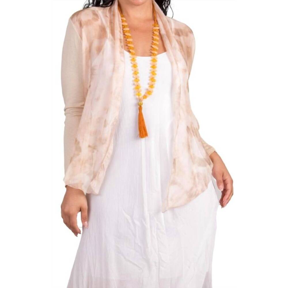 NEW GIGI MODA shoona tie dye cardigan in cream